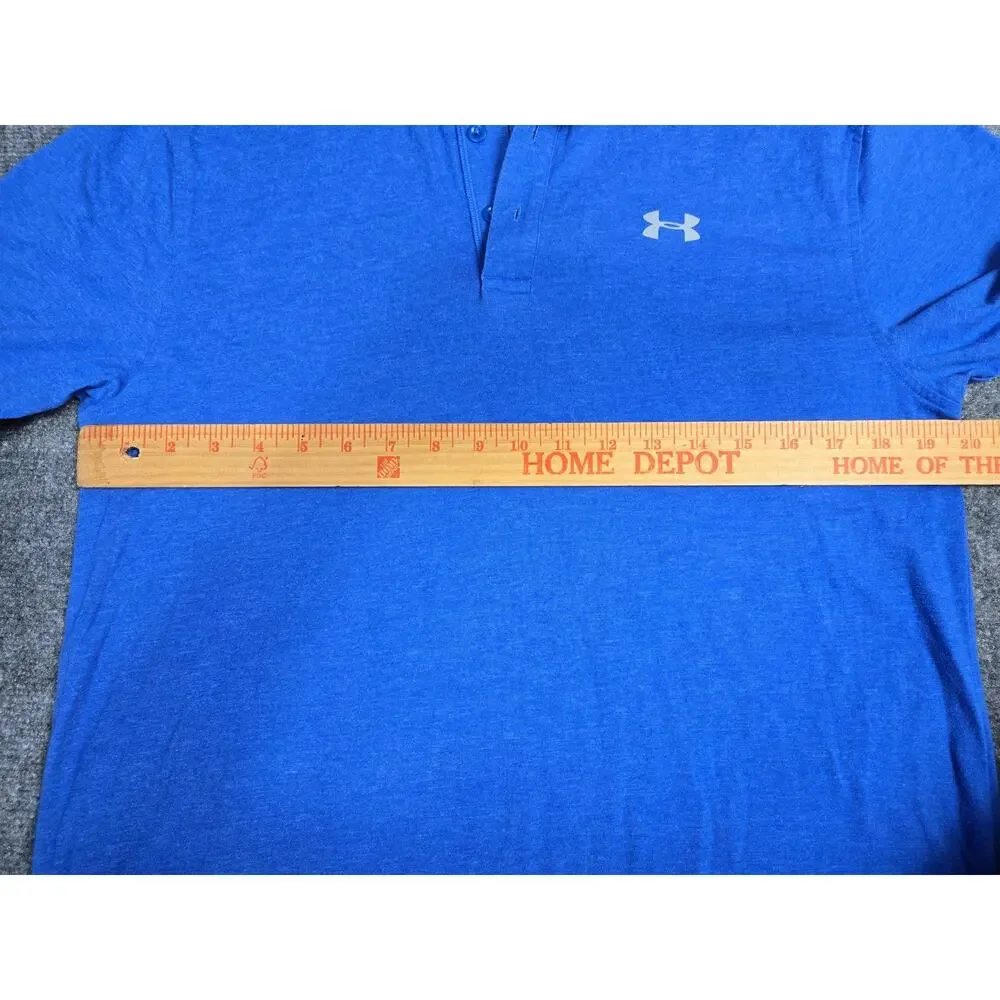 Under Armour Shirt Mens Medium HeatGear Polo Loose Athletic Golf Performance